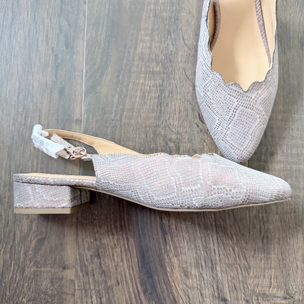 NIB Trotter’s Joselyn Slingback | Rose Gold Metallic | Size: 9W - Picture 6 of 9